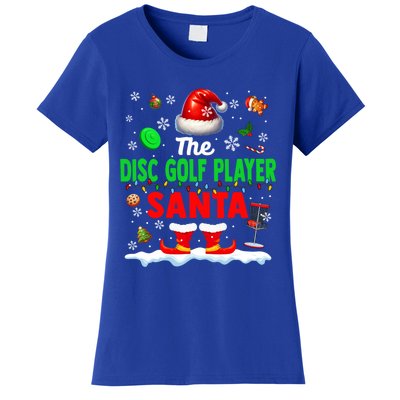 The Disc Golf Santa Christmas Team Matching Funny Party Great Gift Women's T-Shirt