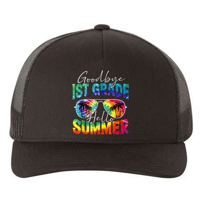 Tie Dye Goodbye 1st Grade Hello Summer Last Day Of School Yupoong Adult 5-Panel Trucker Hat