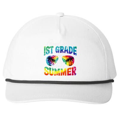 Tie Dye Goodbye 1st Grade Hello Summer Last Day Of School Snapback Five-Panel Rope Hat