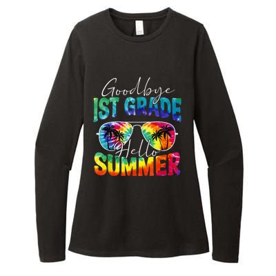 Tie Dye Goodbye 1st Grade Hello Summer Last Day Of School Womens CVC Long Sleeve Shirt