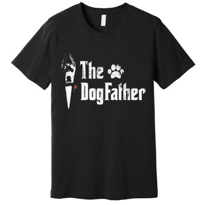 The Dogfather Great Dane Dog Dad Father's Day Gift Premium T-Shirt