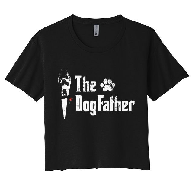 The Dogfather Great Dane Dog Dad Father's Day Gift Crop Top
