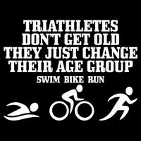 Triathletes Don't Get Old Swim Bike Run Funny Triathlon Cute Gift Impact Tech Backpack