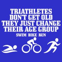 Triathletes Don't Get Old Swim Bike Run Funny Triathlon Cute Gift 16 in Basic Backpack