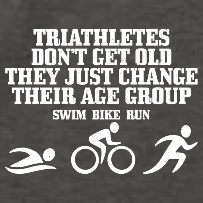 Triathletes Don't Get Old Swim Bike Run Funny Triathlon Cute Gift Vector Backpack