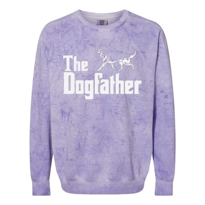 The Dogfather German Shepherd Funny Gift Colorblast Crewneck Sweatshirt