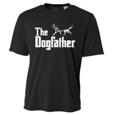 The Dogfather German Shepherd Funny Gift Cooling Performance Crew T-Shirt