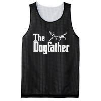 The Dogfather German Shepherd Funny Gift Mesh Reversible Basketball Jersey Tank