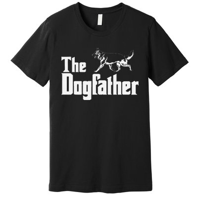 The Dogfather German Shepherd Funny Gift Premium T-Shirt