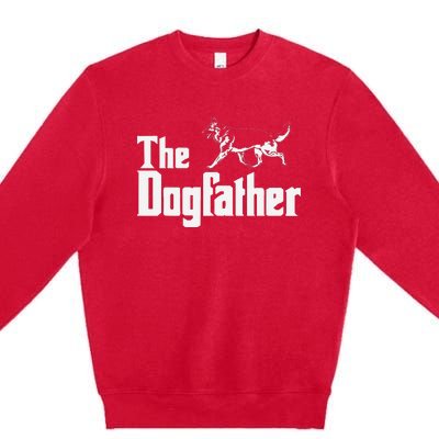 The Dogfather German Shepherd Funny Gift Premium Crewneck Sweatshirt