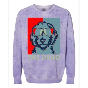 The Dood Goldendoodle Doodle Dad Colorblast Crewneck Sweatshirt