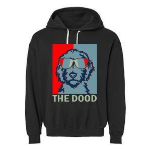 The Dood Goldendoodle Doodle Dad Garment-Dyed Fleece Hoodie