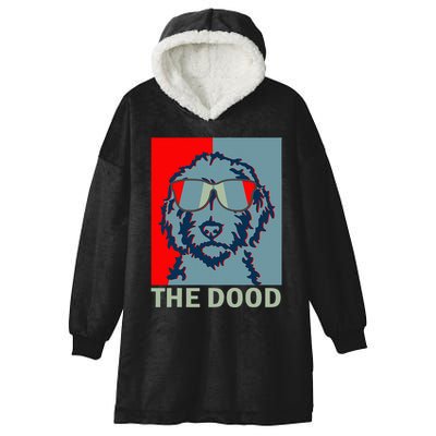 The Dood Goldendoodle Doodle Dad Hooded Wearable Blanket