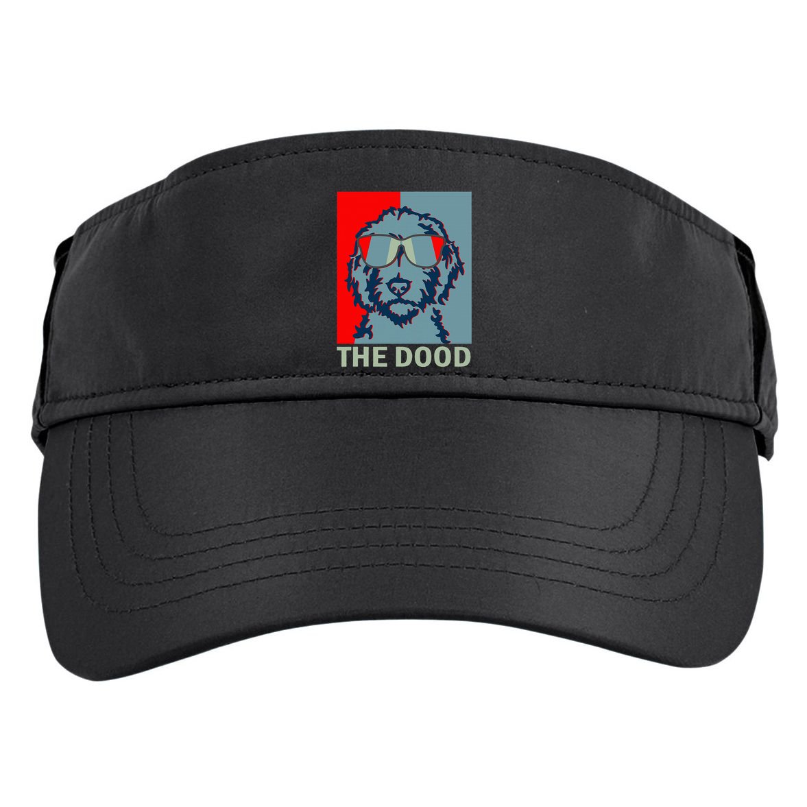 The Dood Goldendoodle Doodle Dad Adult Drive Performance Visor