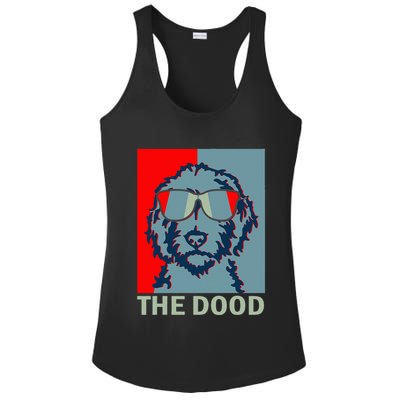 The Dood Goldendoodle Doodle Dad Ladies PosiCharge Competitor Racerback Tank