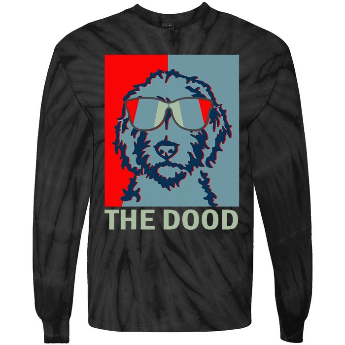 The Dood Goldendoodle Doodle Dad Tie-Dye Long Sleeve Shirt