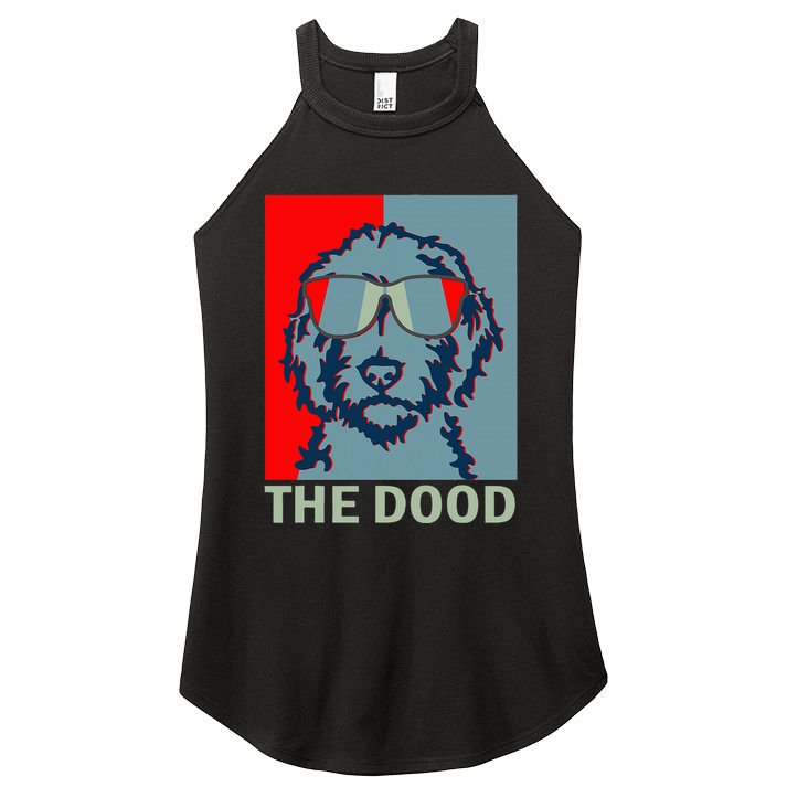 The Dood Goldendoodle Doodle Dad Women's Perfect Tri Rocker Tank