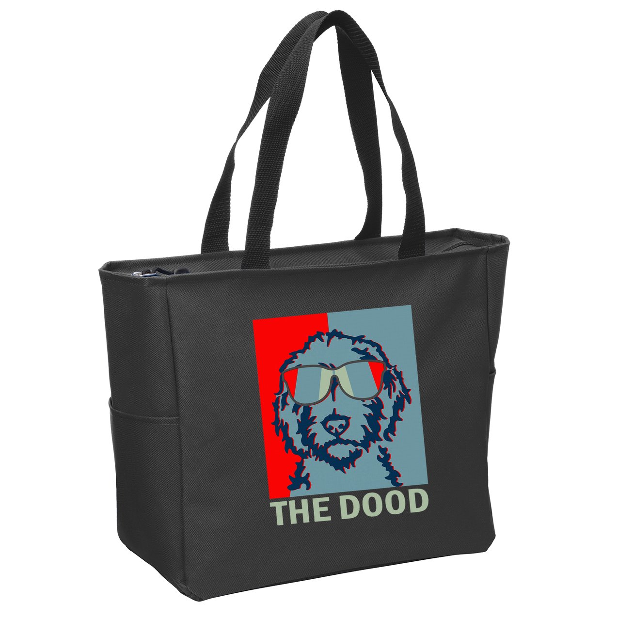 The Dood Goldendoodle Doodle Dad Zip Tote Bag