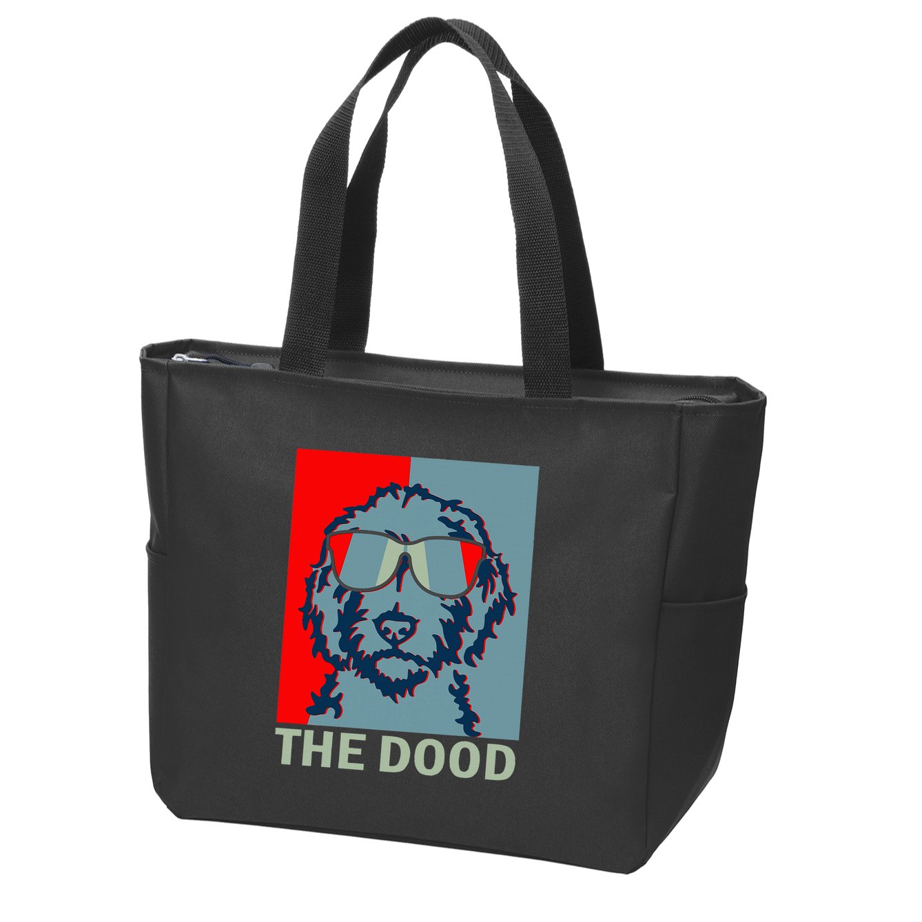 The Dood Goldendoodle Doodle Dad Zip Tote Bag