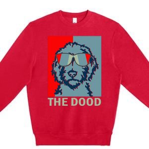 The Dood Goldendoodle Doodle Dad Premium Crewneck Sweatshirt