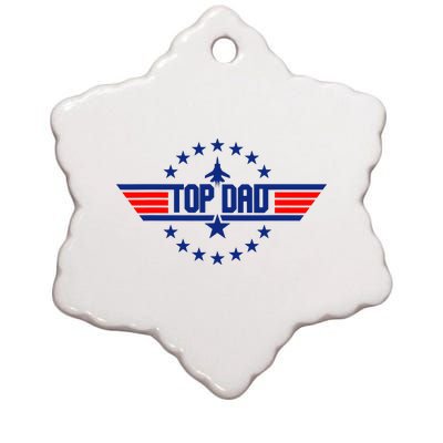 Top Dad Gift From Kids Top Dad Fathers Day Ceramic Star Ornament