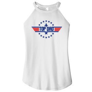 Top Dad Gift From Kids Top Dad Fathers Day Women's Perfect Tri Rocker Tank