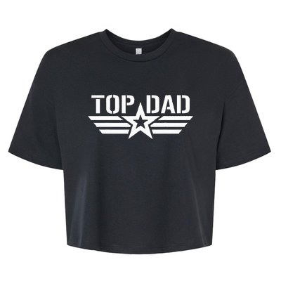 Top Dad Gifts Fathers Day Patriotic Bella+Canvas Jersey Crop Tee