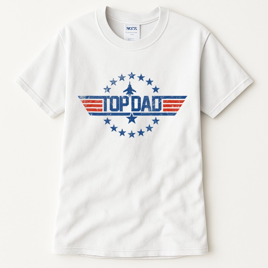 Top Dad Gift For Dad For Fathers Day Funny Top Gun Tall T-Shirt