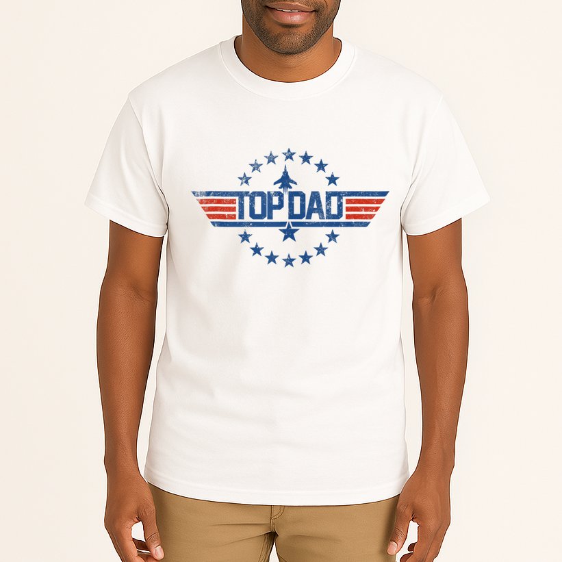 Top Dad Gift For Dad For Fathers Day Funny Top Gun Tall T-Shirt