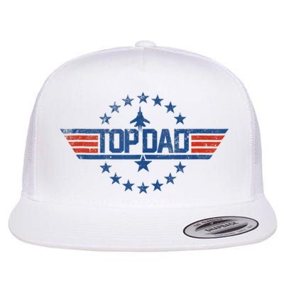 Top Dad Gift For Dad For Fathers Day Funny Top Gun Flatbill Hat