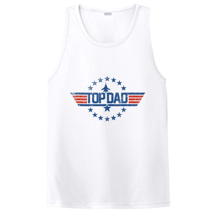 Top Dad Gift For Dad For Fathers Day Funny Top Gun PosiCharge Competitor Tank