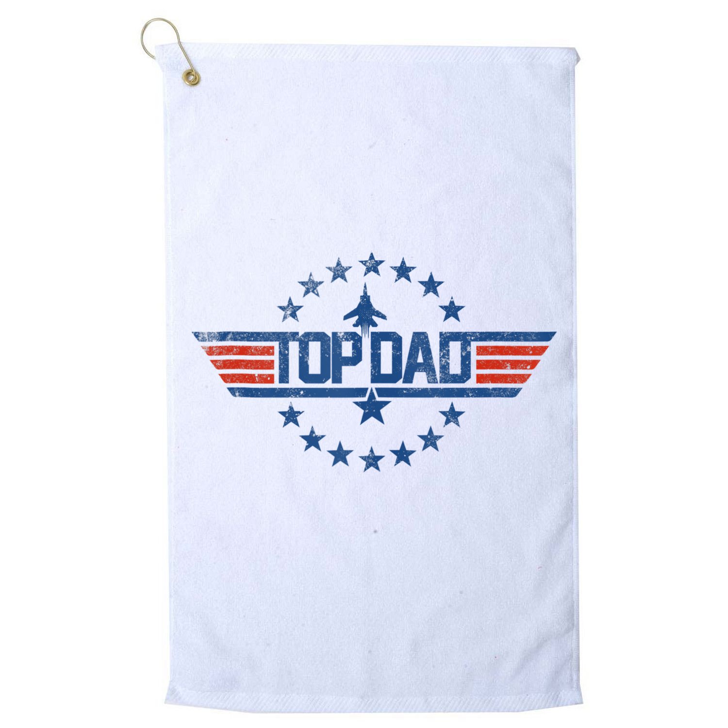 Top Dad Gift For Dad For Fathers Day Funny Top Gun Golf Towel