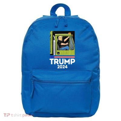 Trump Driving Garbage Truck Team Garbage 16 in Basic Backpack