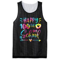 Tie Dye Happy 100th Day Of School Teacher Student 100 Days Mesh Reversible Basketball Jersey Tank