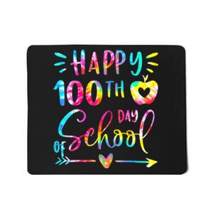 Tie Dye Happy 100th Day Of School Teacher Student 100 Days Mousepad