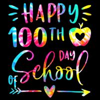 Tie Dye Happy 100th Day Of School Teacher Student 100 Days Baby Bodysuit