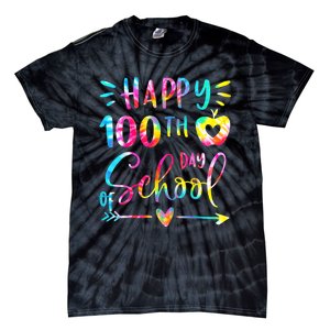 Tie Dye Happy 100th Day Of School Teacher Student 100 Days Tie-Dye T-Shirt