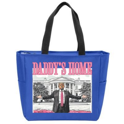 Trump Daddys Home White House 2024 Gift Zip Tote Bag