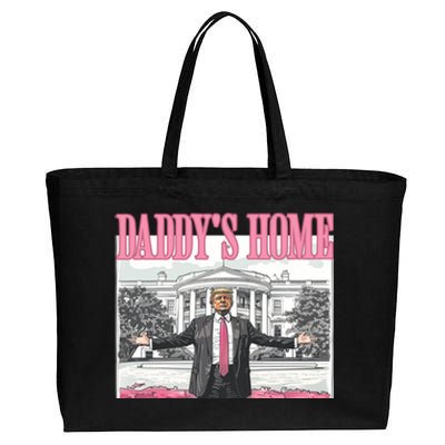 Trump Daddys Home White House 2024 Gift Cotton Canvas Jumbo Tote