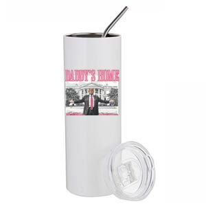 Trump Daddys Home White House 2024 Gift Stainless Steel Tumbler