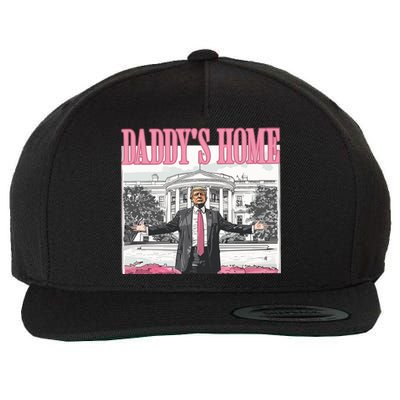 Trump DaddyS Home Red Wool Snapback Cap