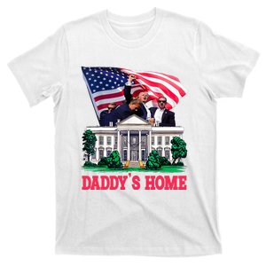 Trump DaddyS Home Bye Joe Biden Drops Out Run For Election T-Shirt