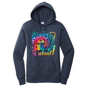 Tie Dye Happy First Day Of School Back To School Teacher Kids Women's Pullover Hoodie