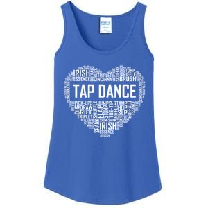 Tap Dance Heart Lover Gift Tap Dancer Funny Gift Dancing Teacher Great Gift Ladies Essential Tank