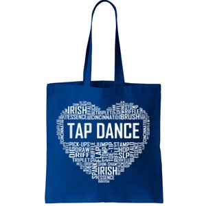 Tap Dance Heart Lover Gift Tap Dancer Funny Gift Dancing Teacher Great Gift Tote Bag