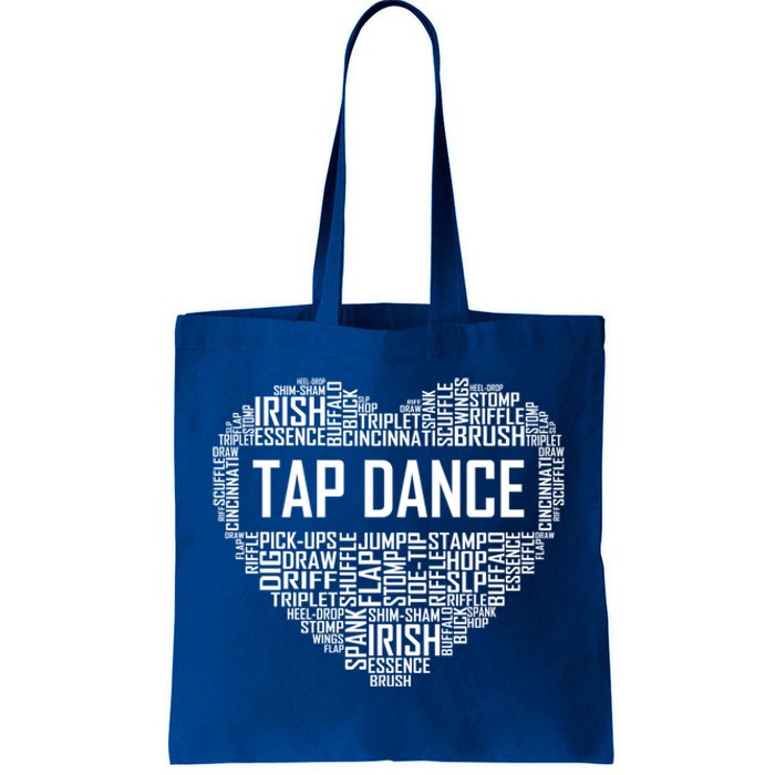 Tap Dance Heart Lover Gift Tap Dancer Funny Gift Dancing Teacher Great Gift Tote Bag