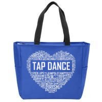 Tap Dance Heart Lover Gift Tap Dancer Funny Gift Dancing Teacher Great Gift Zip Tote Bag