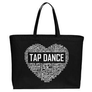 Tap Dance Heart Lover Gift Tap Dancer Funny Gift Dancing Teacher Great Gift Cotton Canvas Jumbo Tote