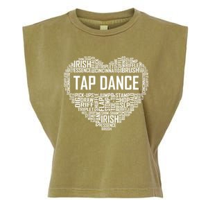 Tap Dance Heart Lover Gift Tap Dancer Funny Gift Dancing Teacher Great Gift Garment-Dyed Women's Muscle Tee