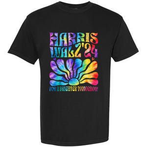 Tie Dye Harris Waltz 2024 Election Kamala Harris Tim Waltz Garment-Dyed Heavyweight T-Shirt